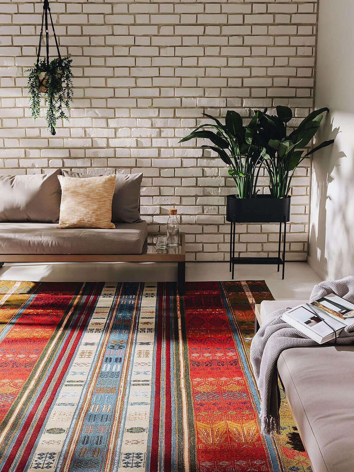 TEPPICH In- & Outdoor-Teppich Artis Bunt - Multicolor, Kunststoff/Textil (160/1cm) - KUNSTLOFT