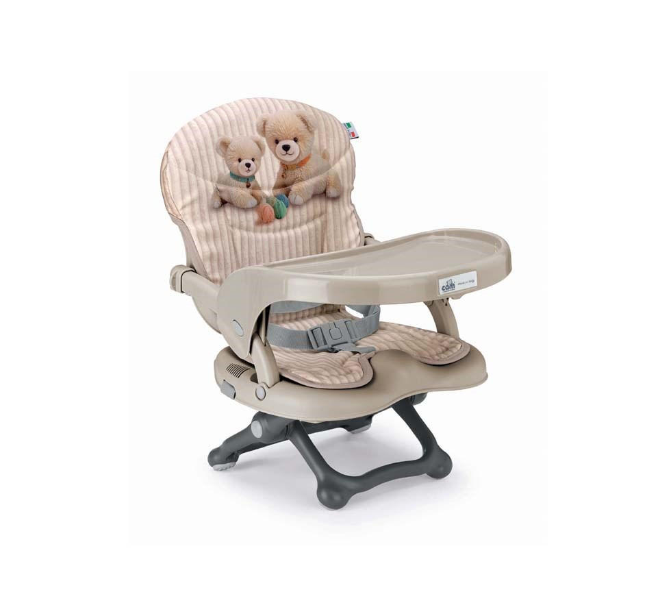 KINDER-SITZERHÖHUNG Smarty Pop - Beige, Kunststoff/Textil (42/50/37cm) - Cam il Mondo del Bambino S.p.A.