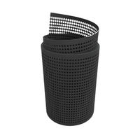 SICHTSCHUTZSTREIFEN PP Premium Gelocht 30 Prozent Streifen Anthrazit 2,55m - Anthrazit, Kunststoff (255/19cm) - ZAUN|ZU