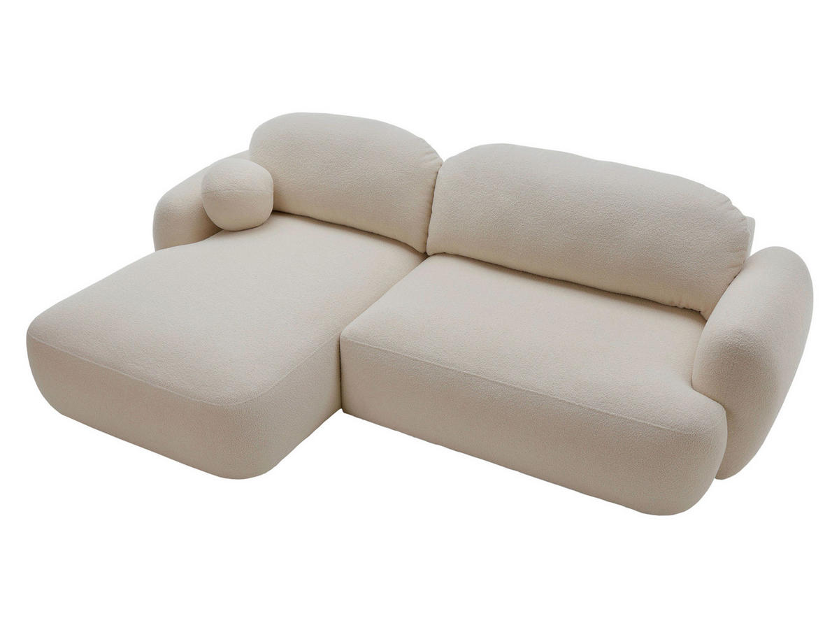 ECKSOFA Mayo, Seite: Links - Beige/Schwarz, Holz/Kunststoff (275/175cm) - MIRJAN24