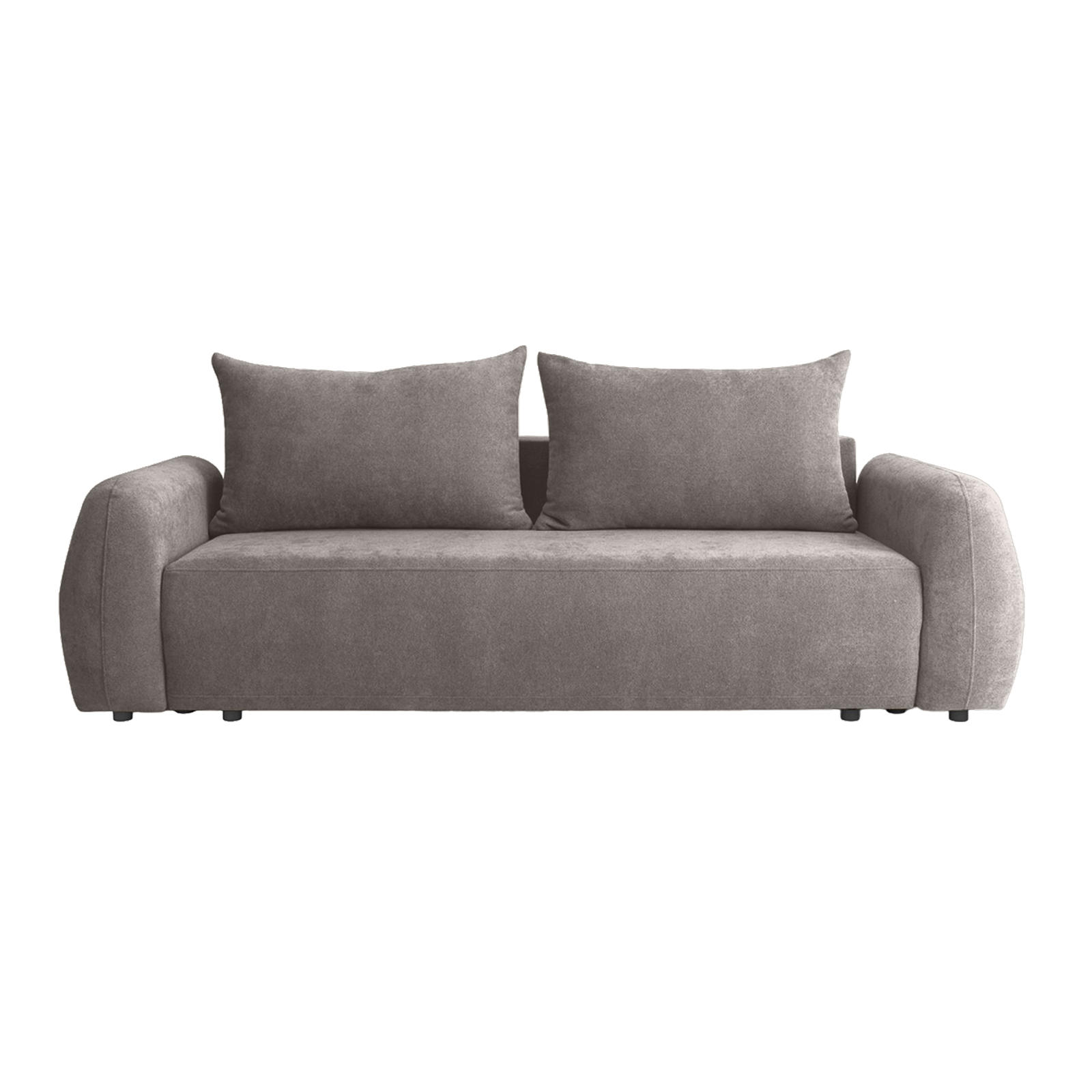SOFA MUNDUK mit Schlaffunktion, Grau - Grau, Textil (250/98/100cm) - Fedve