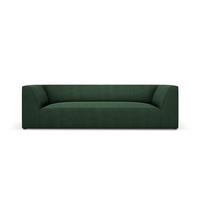 SOFA Ruby aus strukturiertem Stoff grün 3 Sitzplätze - Grün, Textil (93/69/232cm) - Micadoni