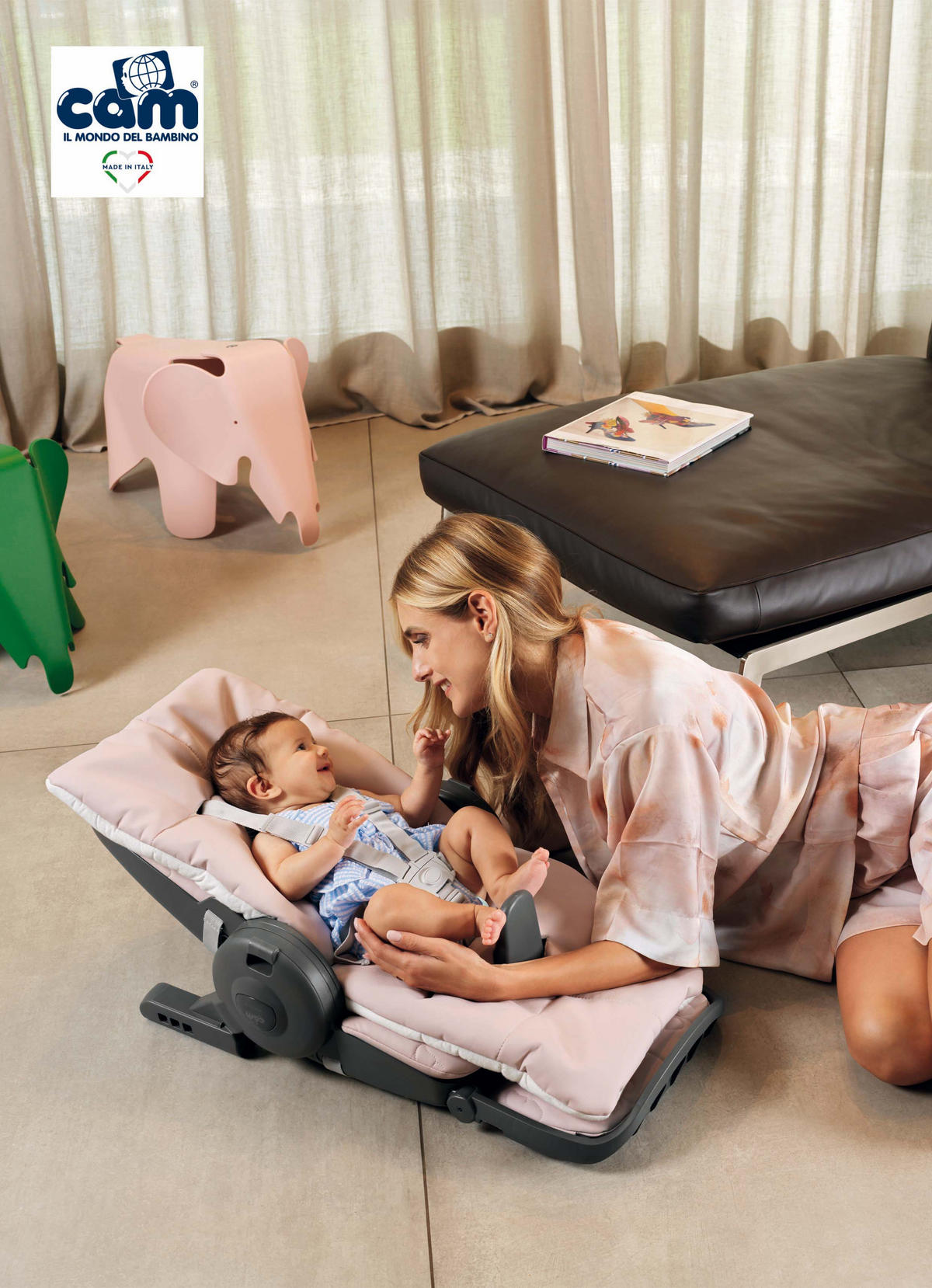 KINDER-HOCHSTUHL Original 4-in-1 mitwachsend - Rosa, Kunststoff (47/100/74cm) - Cam il Mondo del Bambino S.p.A.