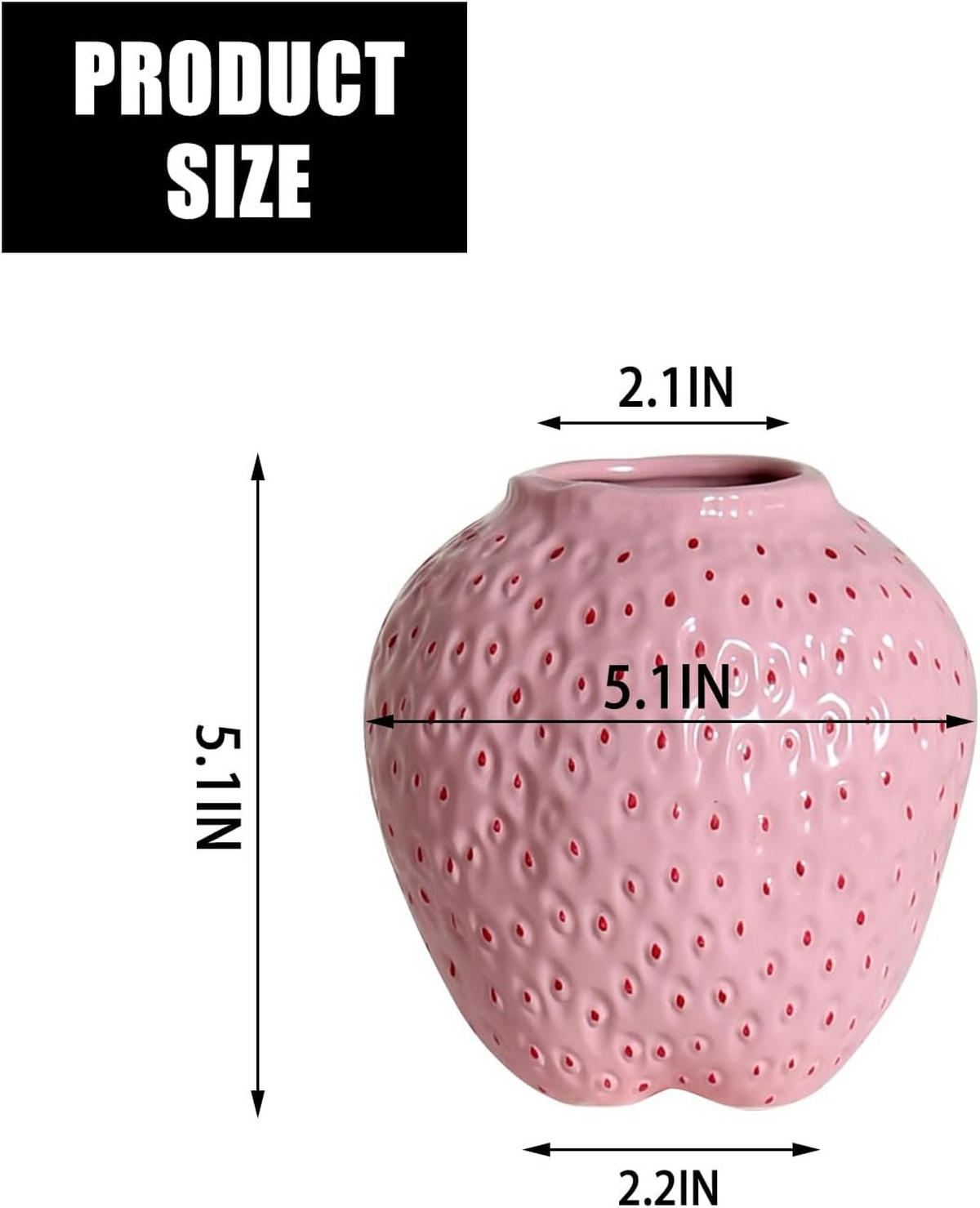 VASE Keramik - Pink, Keramik (13cm) - LIBRATON