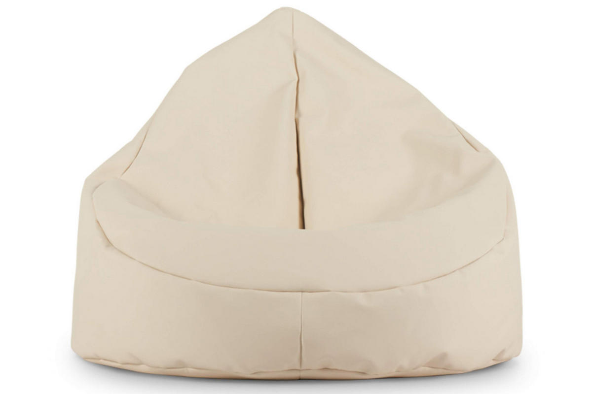 SITZSACK COSMO aus Lederoptik, Cremefarben - Creme, Textil (85/80/85cm) - KONSIMO®