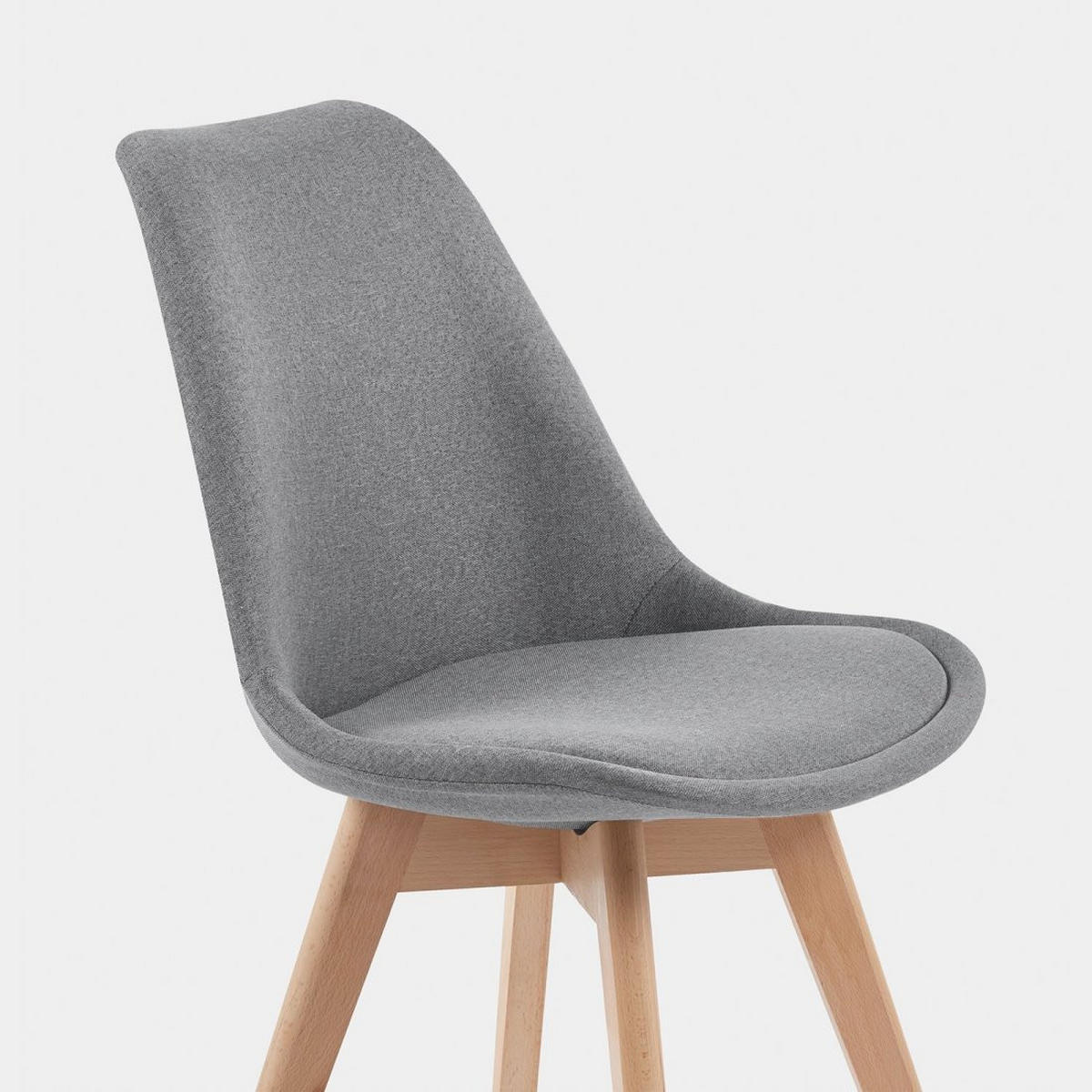 ESSZIMMERSTUHL Kler Grau 49 cm x 82 cm - Grau, Textil (49/82/54cm)