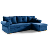 ECKSOFA Granat LION Mit Schlaffunktion Rechts - Blau, Textil (238/85cm) - Sepro Meble