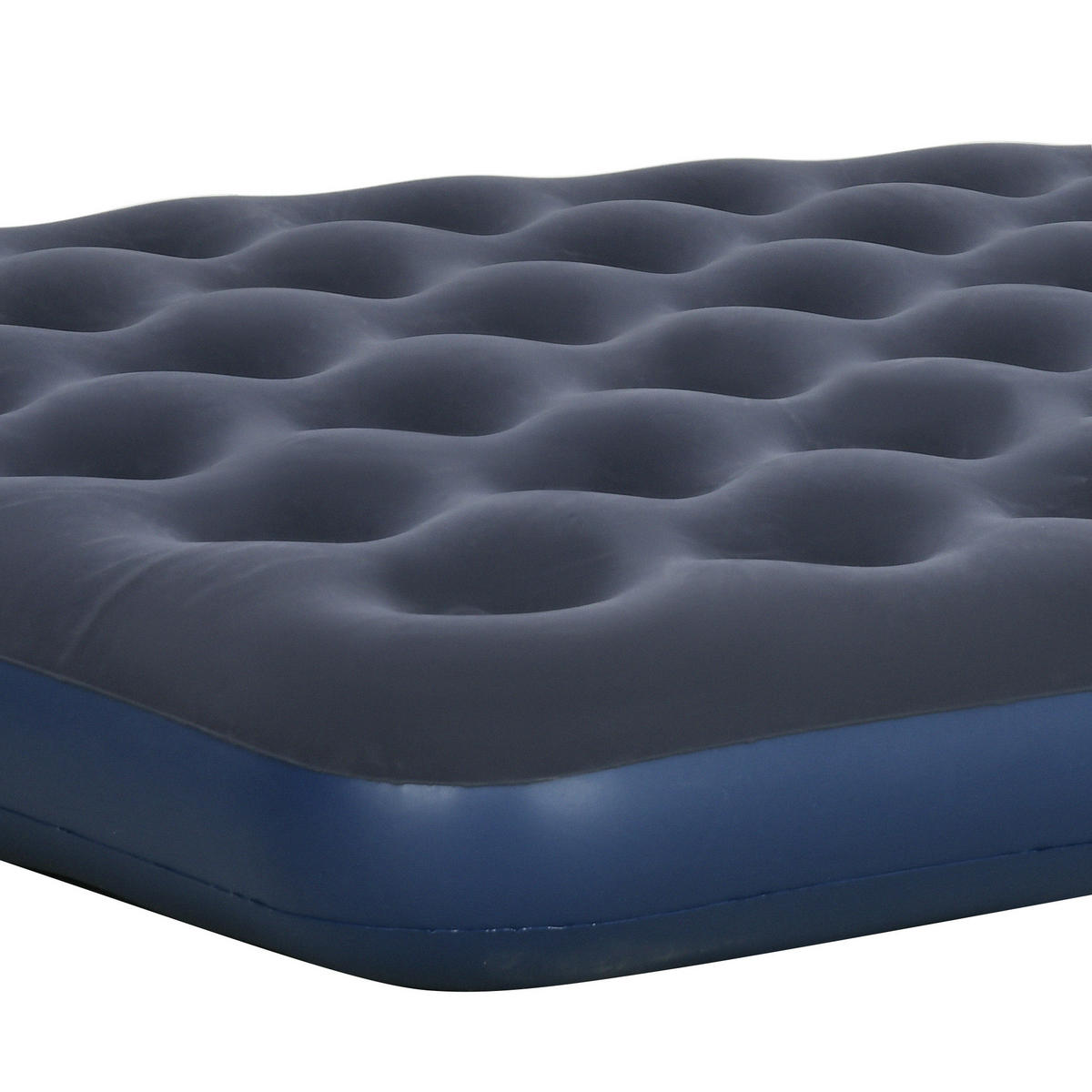 LUFTMATRATZE DE-18897 2 Personen, integrierte Handpumpe Blau - Blau, Kunststoff - ComfortXL