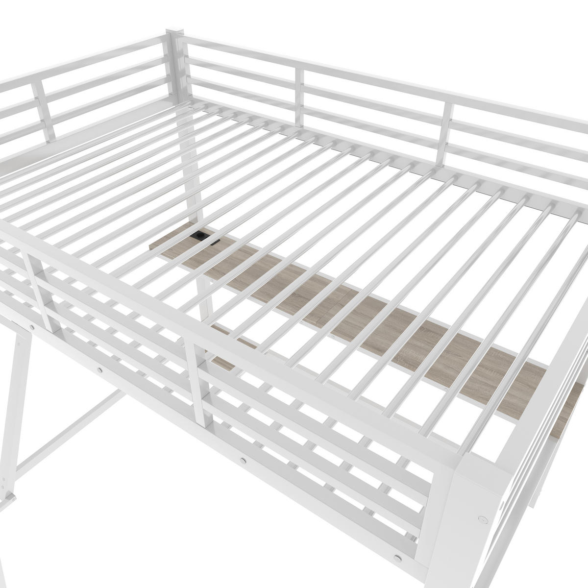 HOCHBETT 90/200 cm Weiß - Weiß, Metall - Raumix