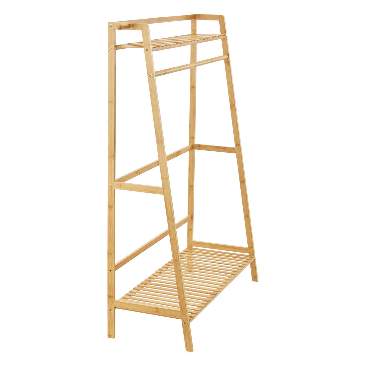 GARDEROBENSTÄNDER Föglö - Naturfarben, Holz (100/139/40cm) - [en.casa]