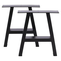 TISCHGESTELL-SET 2-TLG. Leiterförmig Metall - Schwarz, Metall (69/71.5/7cm) - Livingandhome