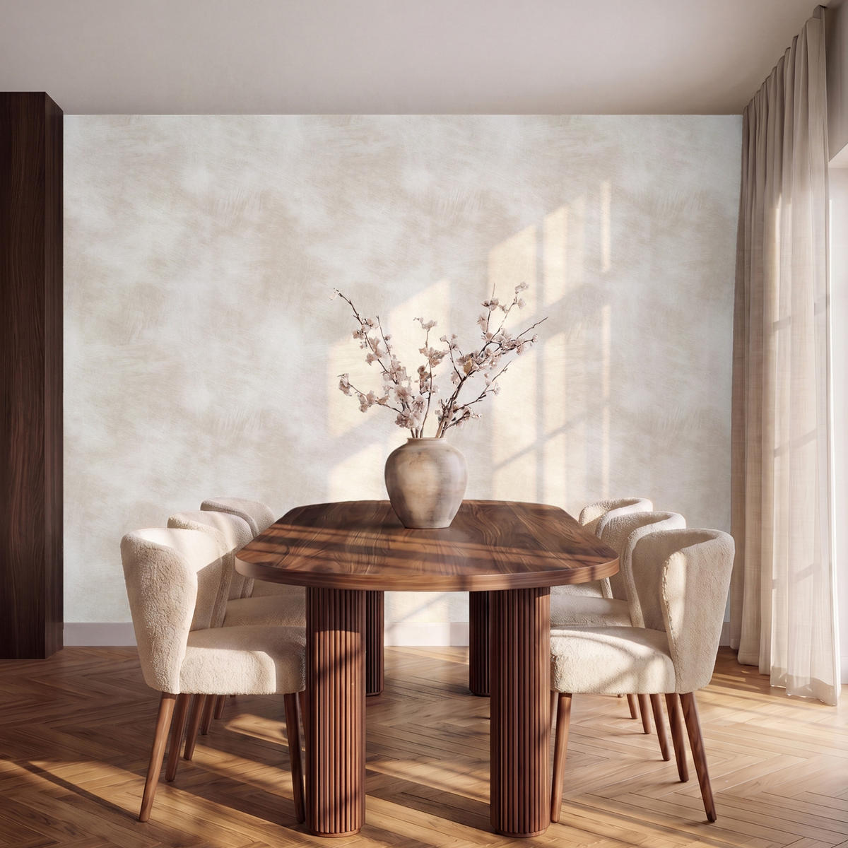 TAPETE - Dezent - Textur - Beige - 280x200 cm - Creme, Papier (280/200cm) - OnlyWow