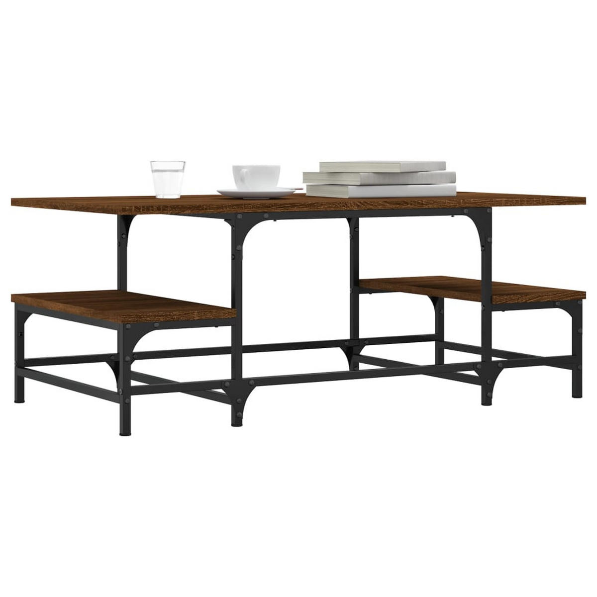COUCHTISCH Braun Eichen-Optik 100x50,5x40 cm Holzwerkstoff - Braun, Holzwerkstoff (50.5/100/40cm) - furnicato