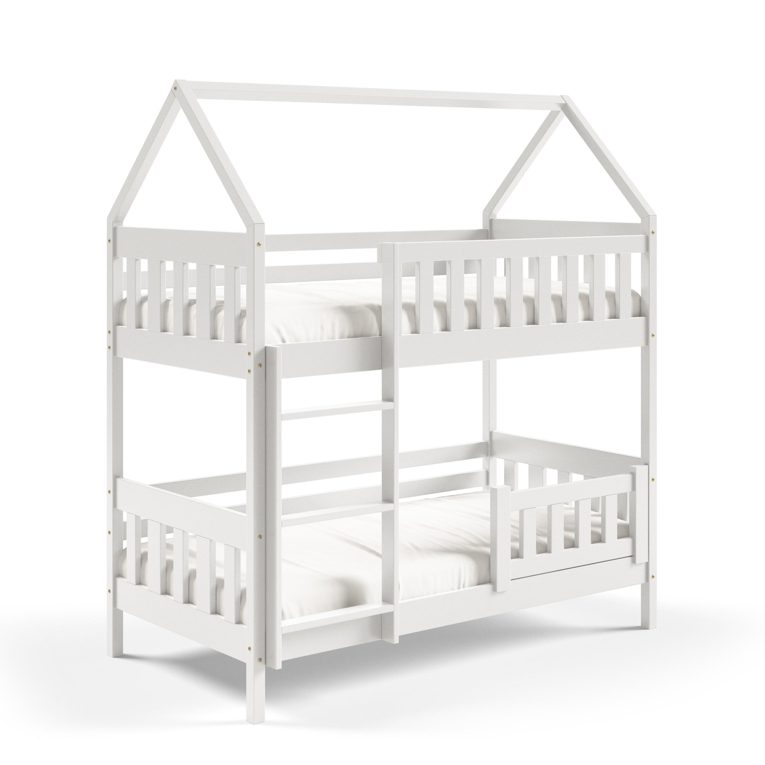 ETAGENBETT ELENA 80x190 cm Weiß - Weiß, Holz (80/190cm) - MASSENO