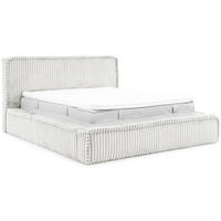 POLSTERBETT MESUT - Hellgrau, Textil (120/200cm) - Meblini