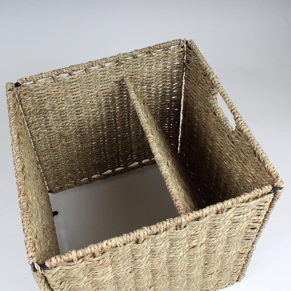 FALTBARER Aufbewahrungswürfel aus Seegras - 32 x 32 x 32 cm - Apfelbaumfarben, Naturmaterialien (32/32/32cm) - Calicosy