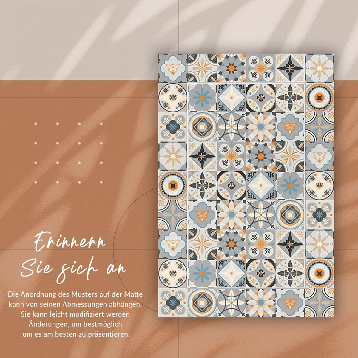 VINYL TEPPICH 150x225 cm Holzplättchen - Multicolor, Kunststoff (150/225cm) - TULUP