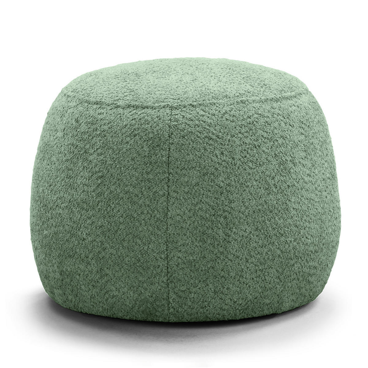 POLSTERHOCKER - Pastellgrün/Schwarz, Textil (59/45/59cm) - home24