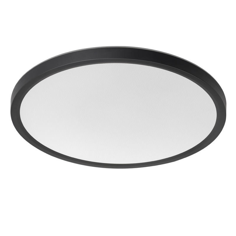 LED-DECKENLEUCHTE Lind 22/22/2.6cm - Schwarz, Kunststoff (22/22/2.6cm) - Nettlife