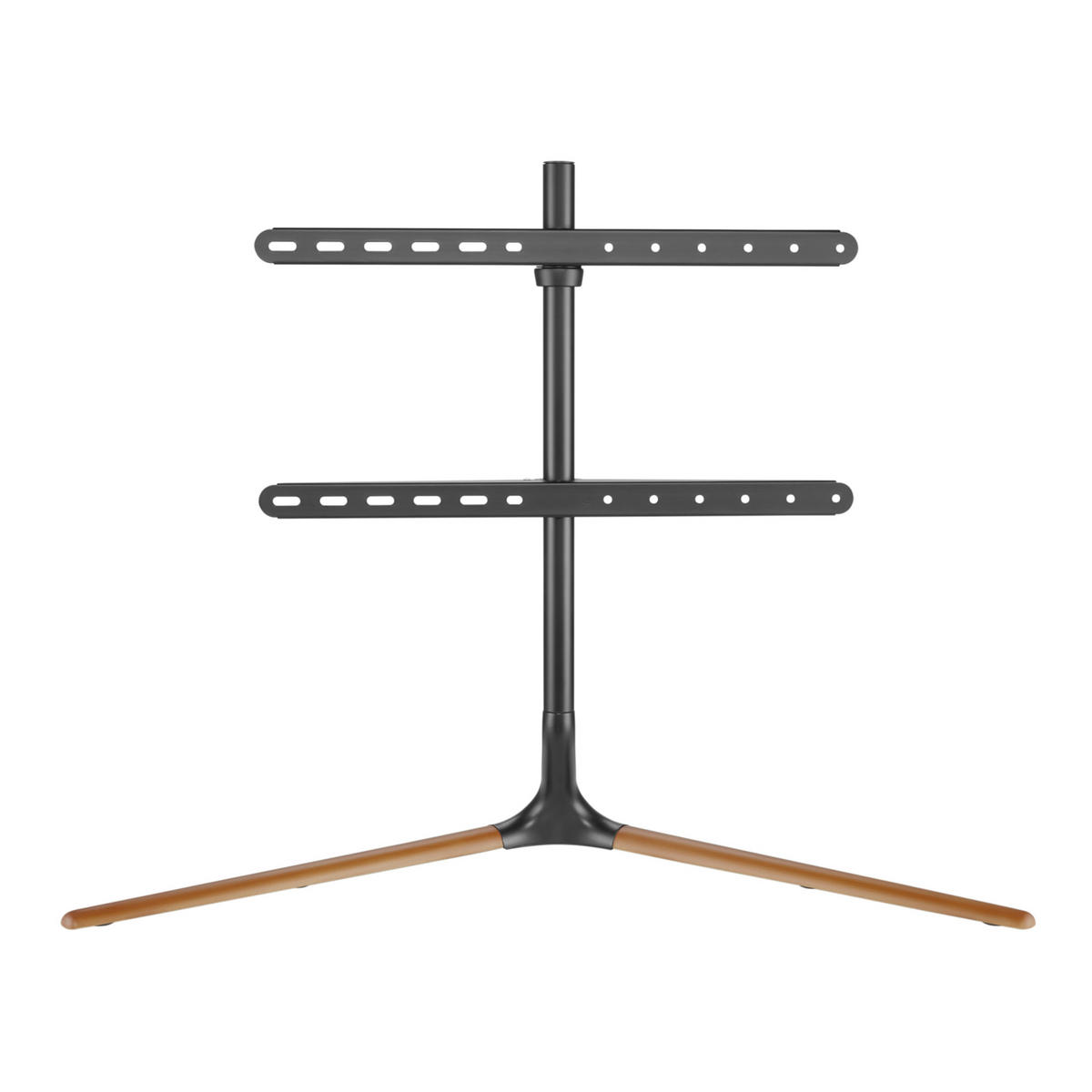 TV-STANDFUSS Ystad - Buchefarben/Schwarz, Holz/Kunststoff (97/76.5/35cm) - pro.tec