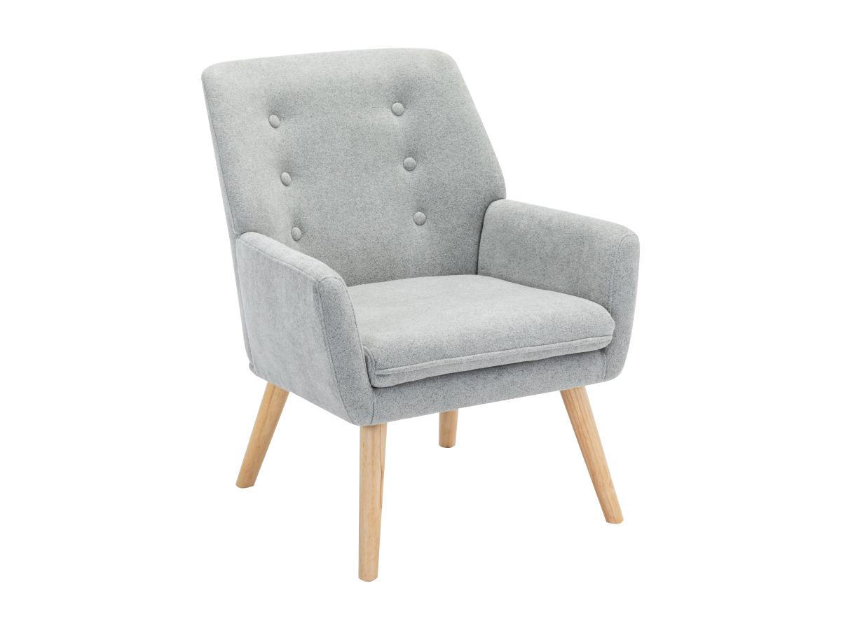 SESSEL - Stoff - Wassergrün - SERINO - Grau, Textil (68/79/65cm) - Vente-Unique