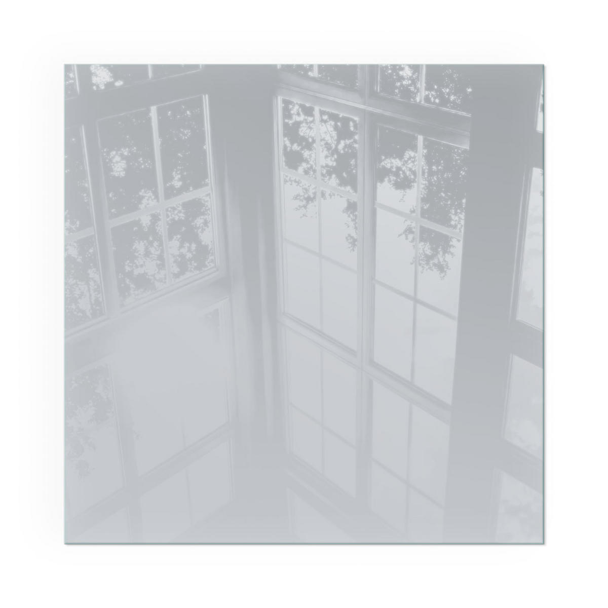 GLASPLATTE für Kamin 50x50 cm - Grau, Glas (50/50/0.4cm) - TULUP