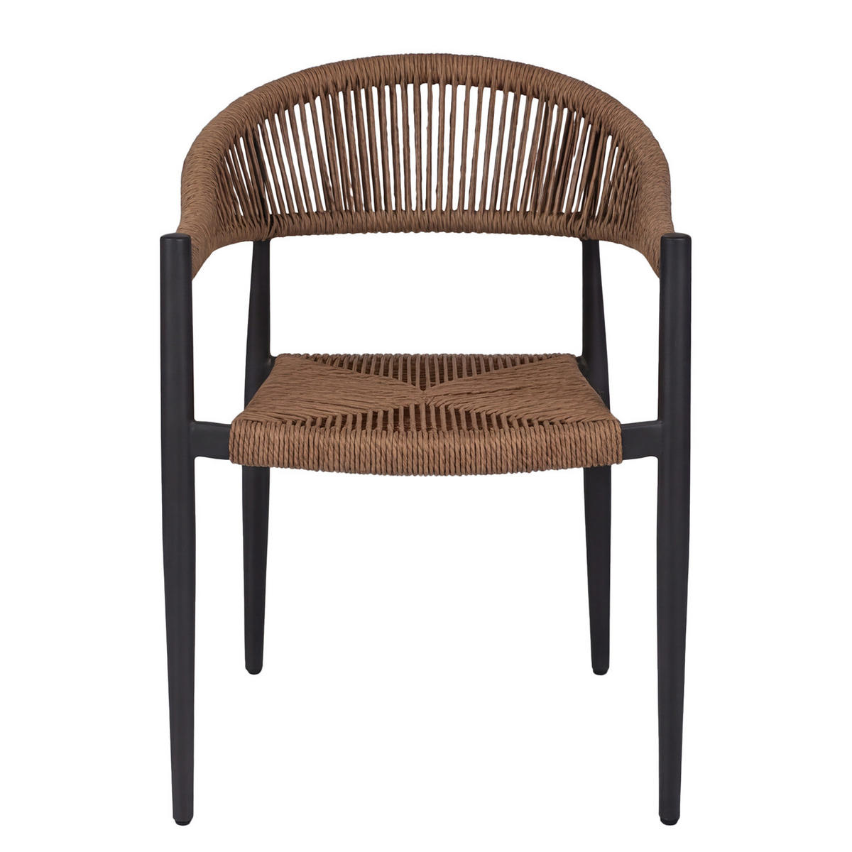 GARTENSTUHL - Aluminium / Polyrattan - Honig, Kunststoff/Metall (56/77/60cm) - home24