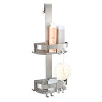 DUSCHABLAGE für Glasduschwand, Edelstahl - Edelstahlfarben, Metall (23/67.5/10.5cm) - eluno