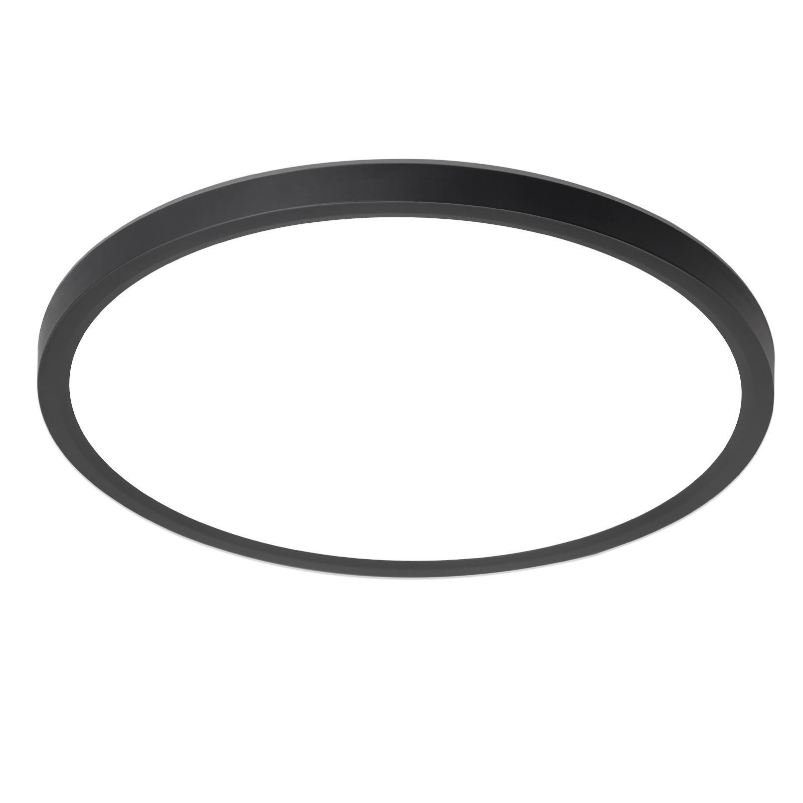 LED-DECKENLEUCHTE Vogtwall 30.0/2.6/30.0 cm - Schwarz, Kunststoff (30/30/2.6cm) - ZMH