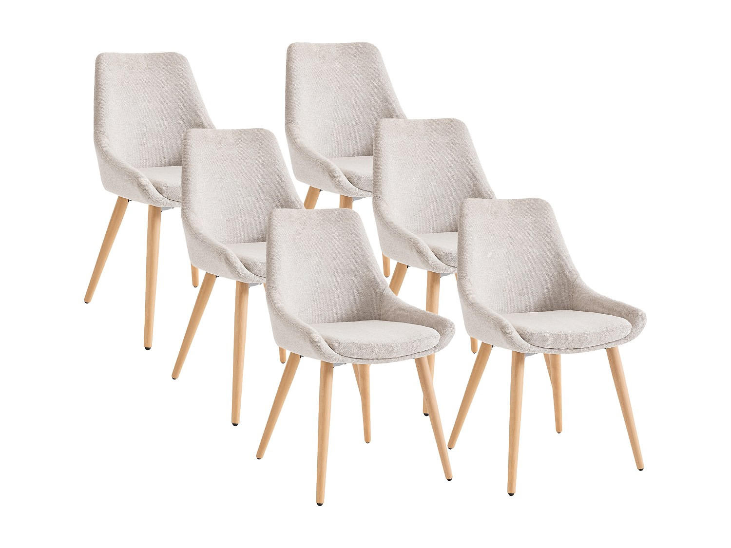 Vente-Unique Stuhl Beige 49x85.5x56 cm