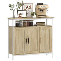 SIDEBOARD DE-11207 3 Türen Naturholz - Naturfarben, Holzwerkstoff (100/88/35cm) - ComfortXL