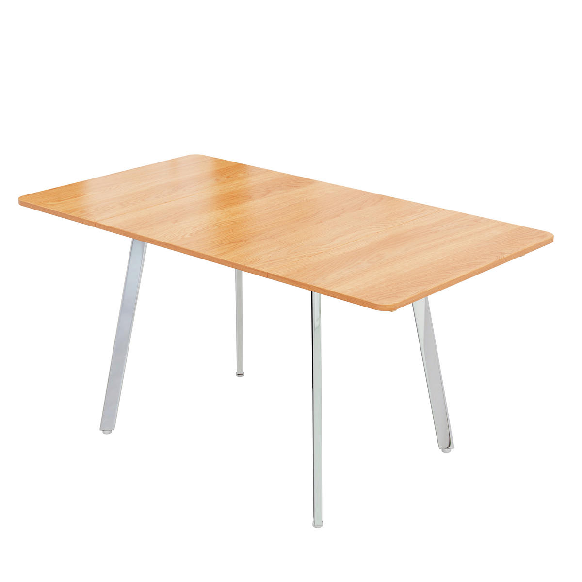 ESSTISCH Holzeffekt 140/80/75 cm - Braun, Holzwerkstoff/Metall (140/80/75cm) - Urban Meuble