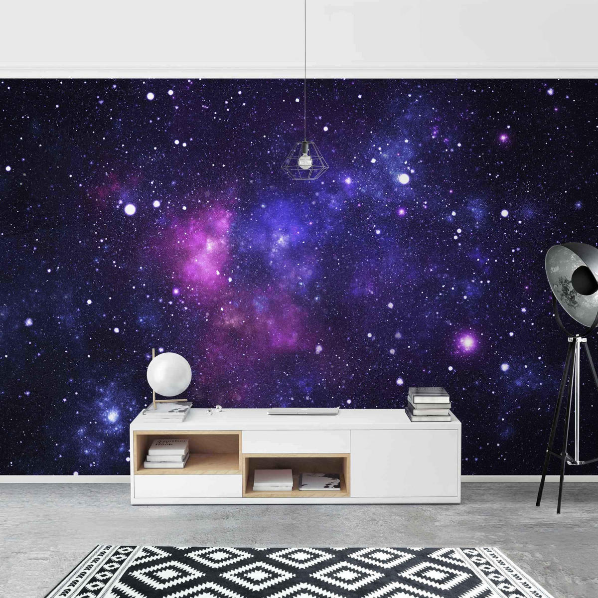FOTOTAPETE Galaxie 432/290 cm - Multicolor, Papier (432/290cm) - Bilderwelten