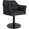 SESSEL Filz Anthrazit - Anthrazit/Schwarz, Textil/Metall (64/75/48cm) - CLP