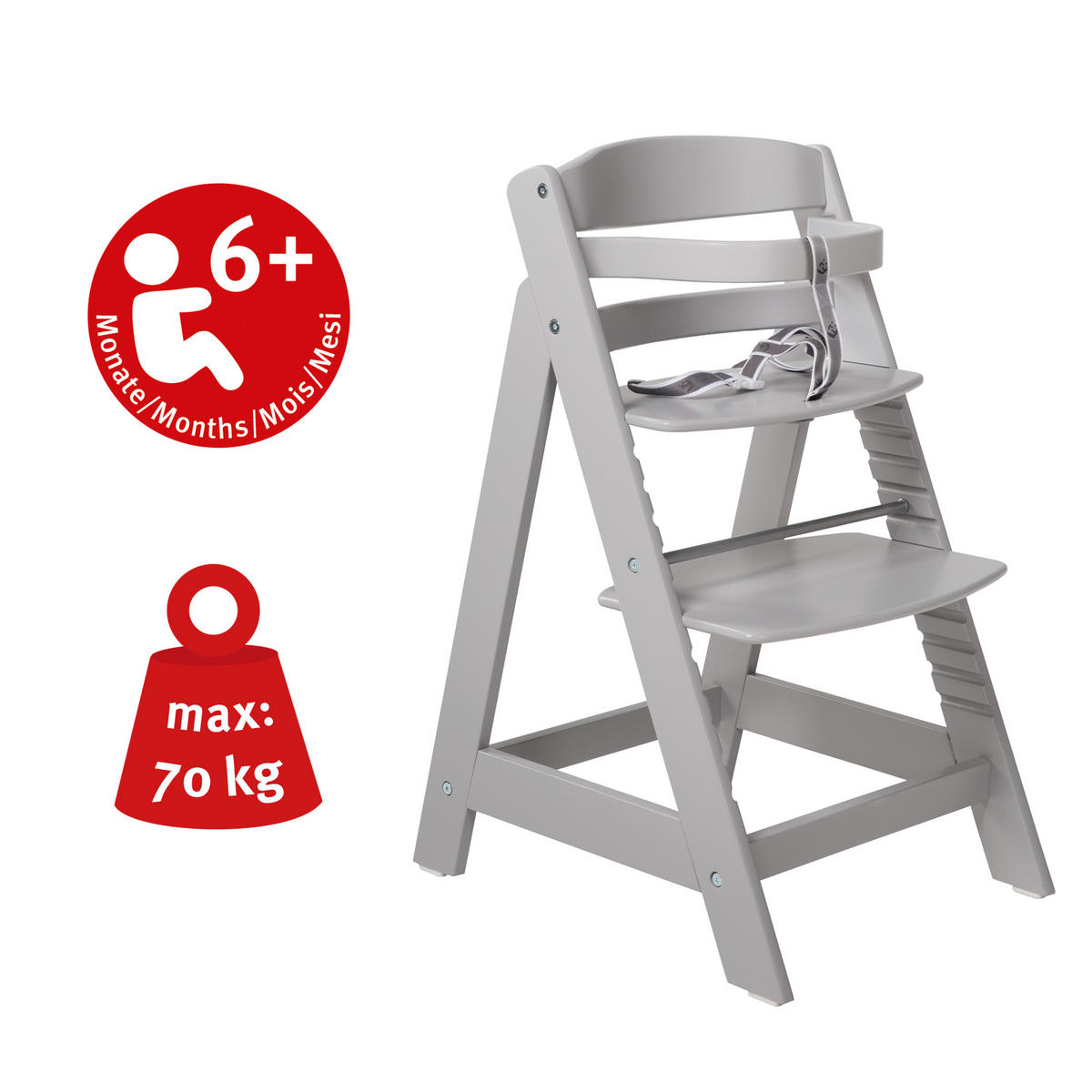 HOCHSTUHL Sit Up III Taupe - Taupe, Holzwerkstoff (44.5/80/54cm) - Roba