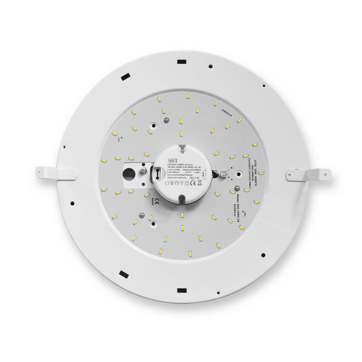 LED-DECKENLEUCHTE - Schwarz, Metall (9/55/55cm) - Lumicom