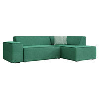ECKSOFA Lordin Premium, Seite: Rechts - Grün, Holz/Textil (267/205cm) - MIRJAN24