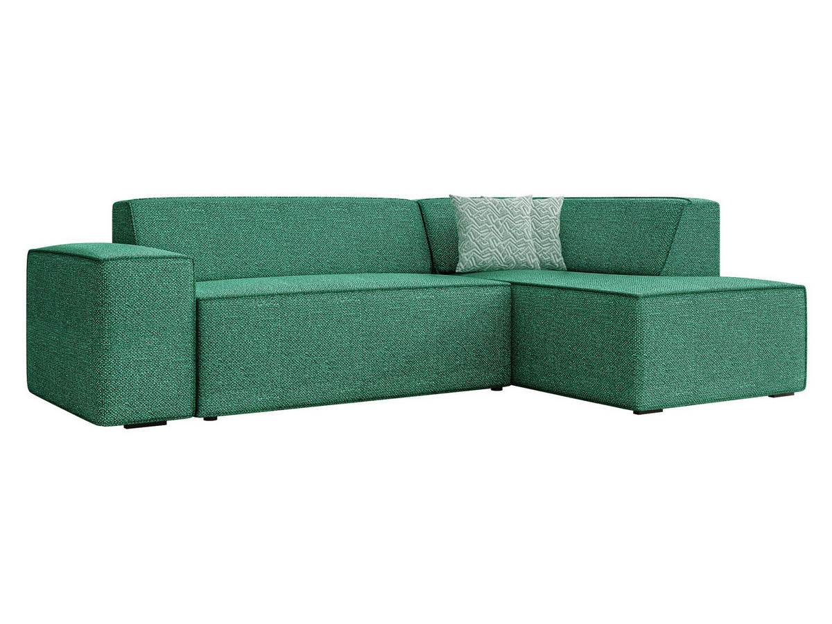 ECKSOFA Lordin Premium, Seite: Rechts - Grün, Holz/Textil (267/205cm) - MIRJAN24