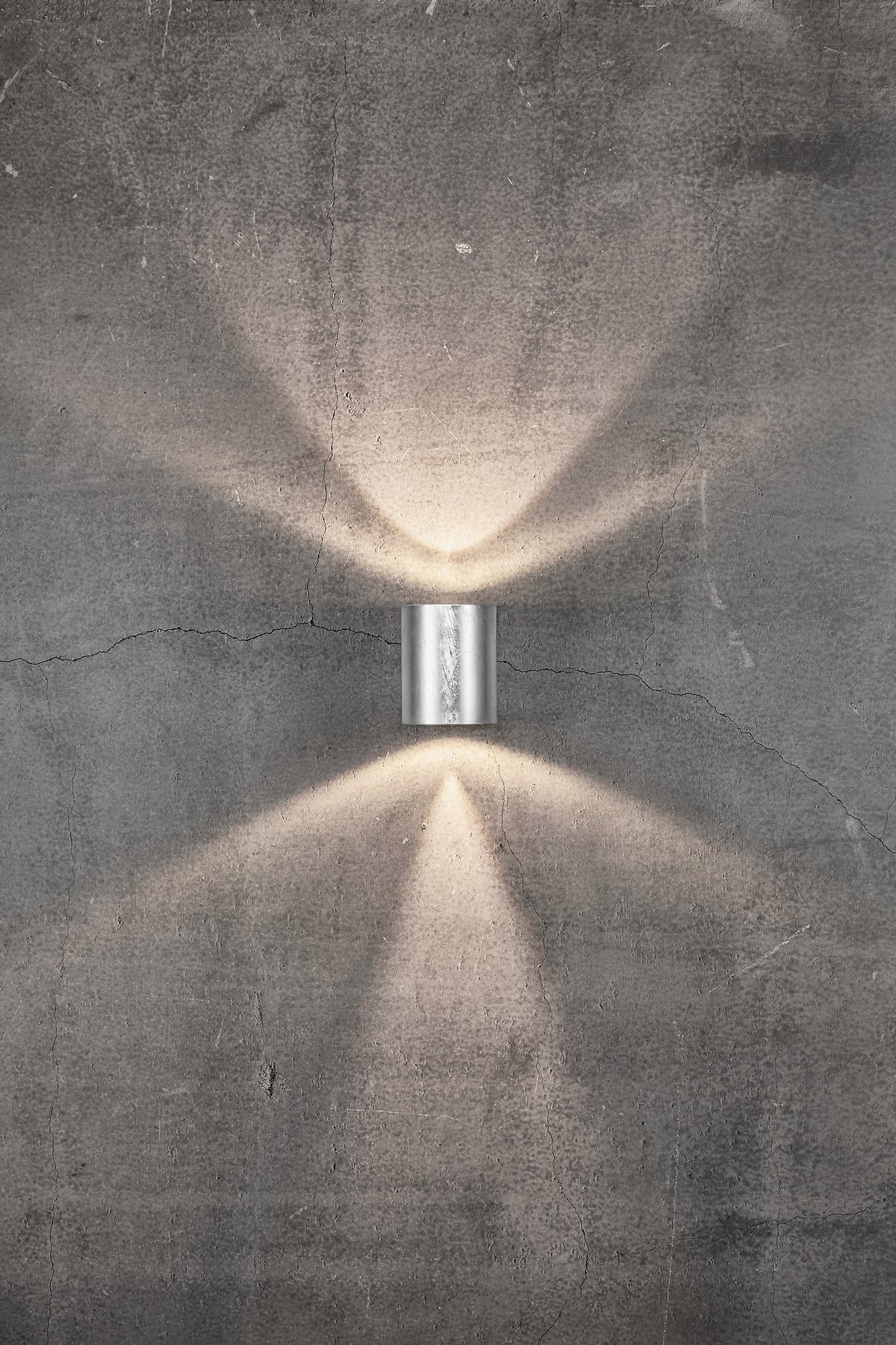 WANDLEUCHTE Canto - Silber - 8.7/10.6 cm - Silberfarben, Metall (8.7/10.6/10.6cm) - Nordlux