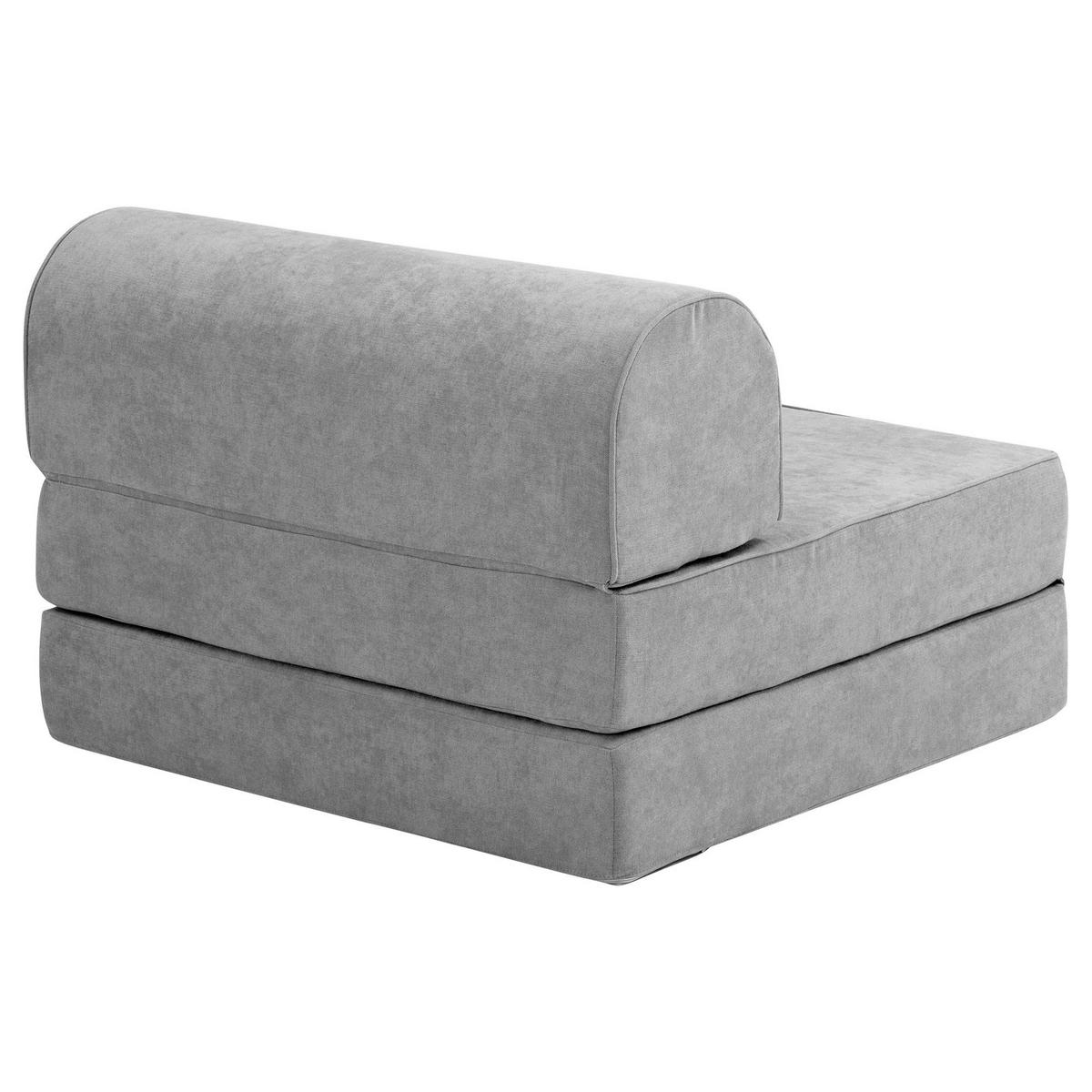 FALTSESSEL Katusha Flachgewebe hellgrau - Hellgrau, Kunststoff (80/57/80cm) - 58aufmkessel