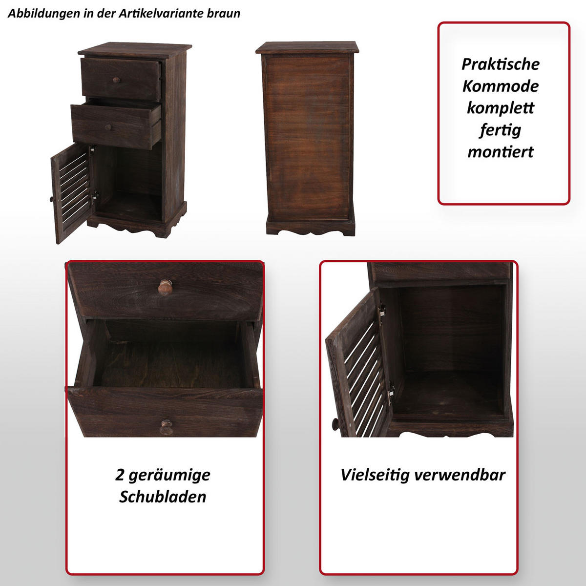 KOMMODE SCHRANK Weiß - Weiß, Holz (40/81/32cm) - MCW