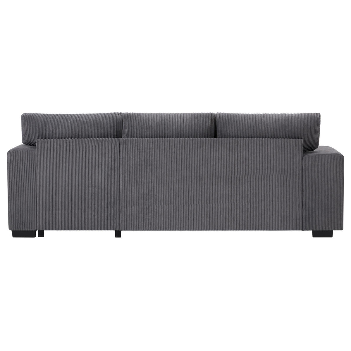 SCHLAFSOFA 231x131.5x84 cm aus Cord mit Stauraum und Seitenablagen, grau - Grau, Textil (131.5/231cm) - Luhomfu