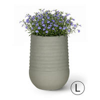 BLUMENTOPF Grau COSTA L 53x53x70 cm - Grau, Kunststoff (70cm) - Mazovia
