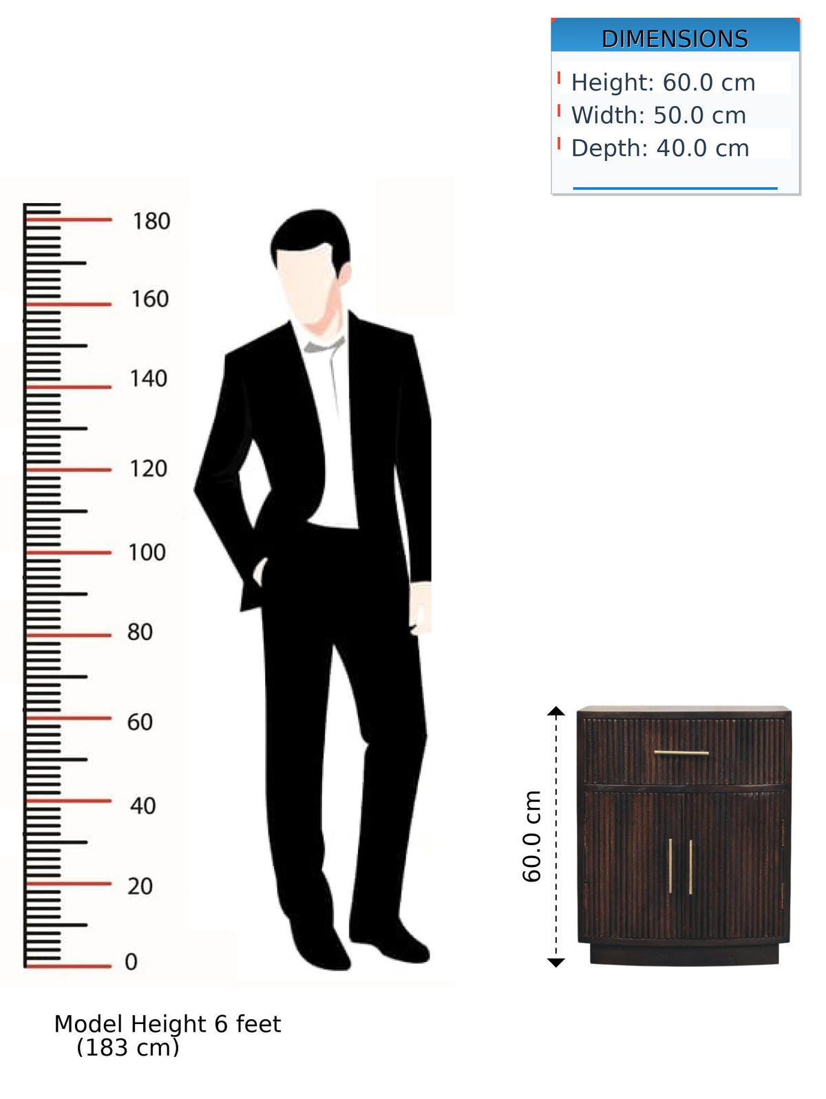 NACHTTISCH mit Samt-Mokka-Finish, 1 Schublade, 2 offene Ablagen, dunkelbraun - Dunkelbraun, Holz (50/60/40cm) - Artisan Furniture