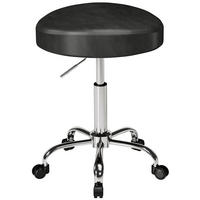 SALONGSPALL PU metall svart - Kromfärg/Svart, Läder/Metall (34.5/67.5/39cm) - HOMCOM