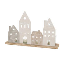 TEELICHTHALTER NORDY 24/36 cm - Beige, Holz (8/24/36cm) - Boltze Home