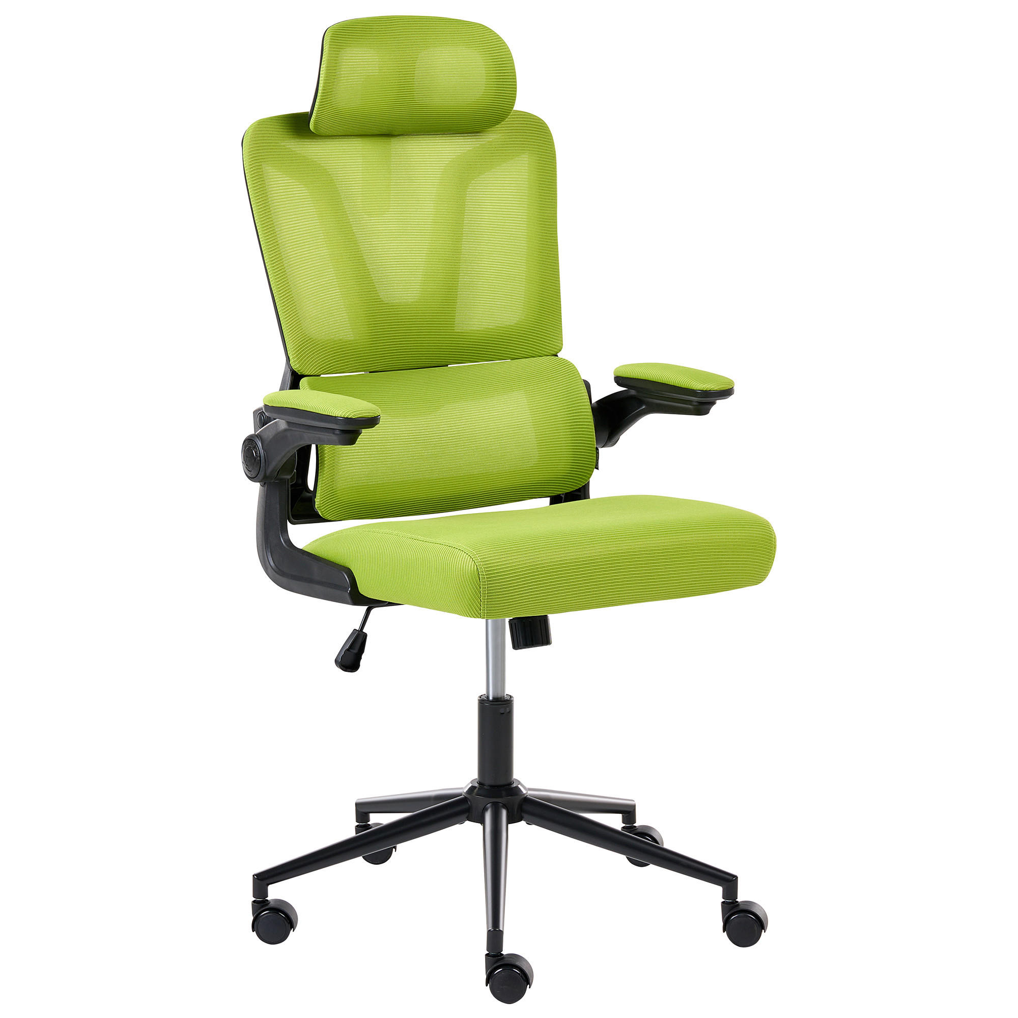 BÜROSTUHL Grün Kryos - Grün, Textil (64/116/64cm) - Beliani