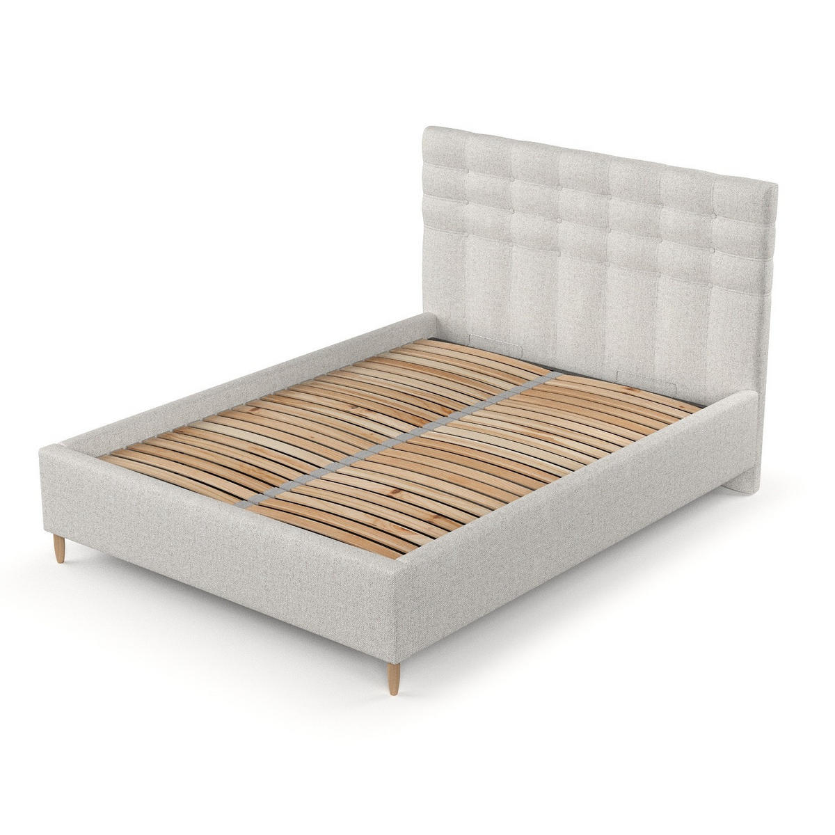 POLSTERBETT Soma 180/200 cm Hellbeige im Riva Stoff - Beige/Naturfarben, Holz/Holzwerkstoff (180/200cm) - AltaBeds