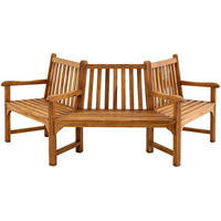 GARTENBANK 250/125 cm Holz Teak - Teakfarben, Holz (250/93/125cm) - CLP