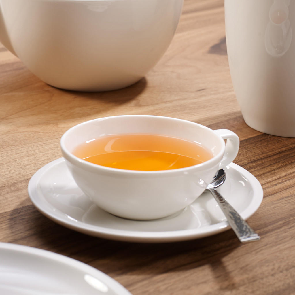 TEETASSE MIT UNTERTASSE Artesano Original weiß 120 ml - Weiß, Keramik (15.6/6.9/15.6cm) - Villeroy & Boch